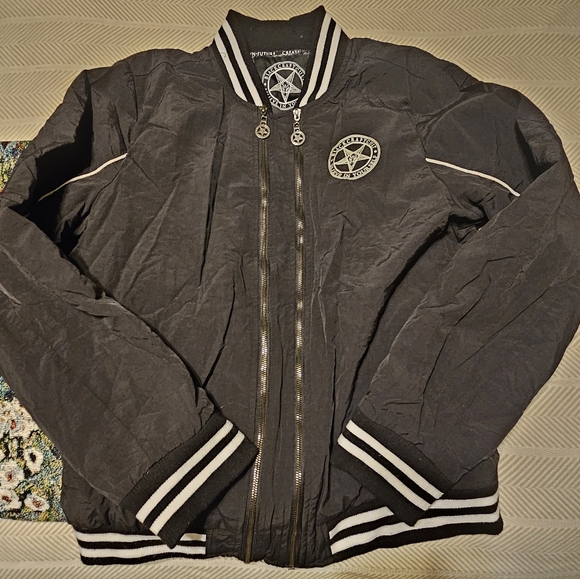 BlackCraft Create Your Own Future Double Zipper Bomber Jacket - Picture 11 of 12